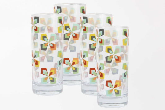 4-Piece Kaleidoscope 11.5oz Acopa Collins Glass Set