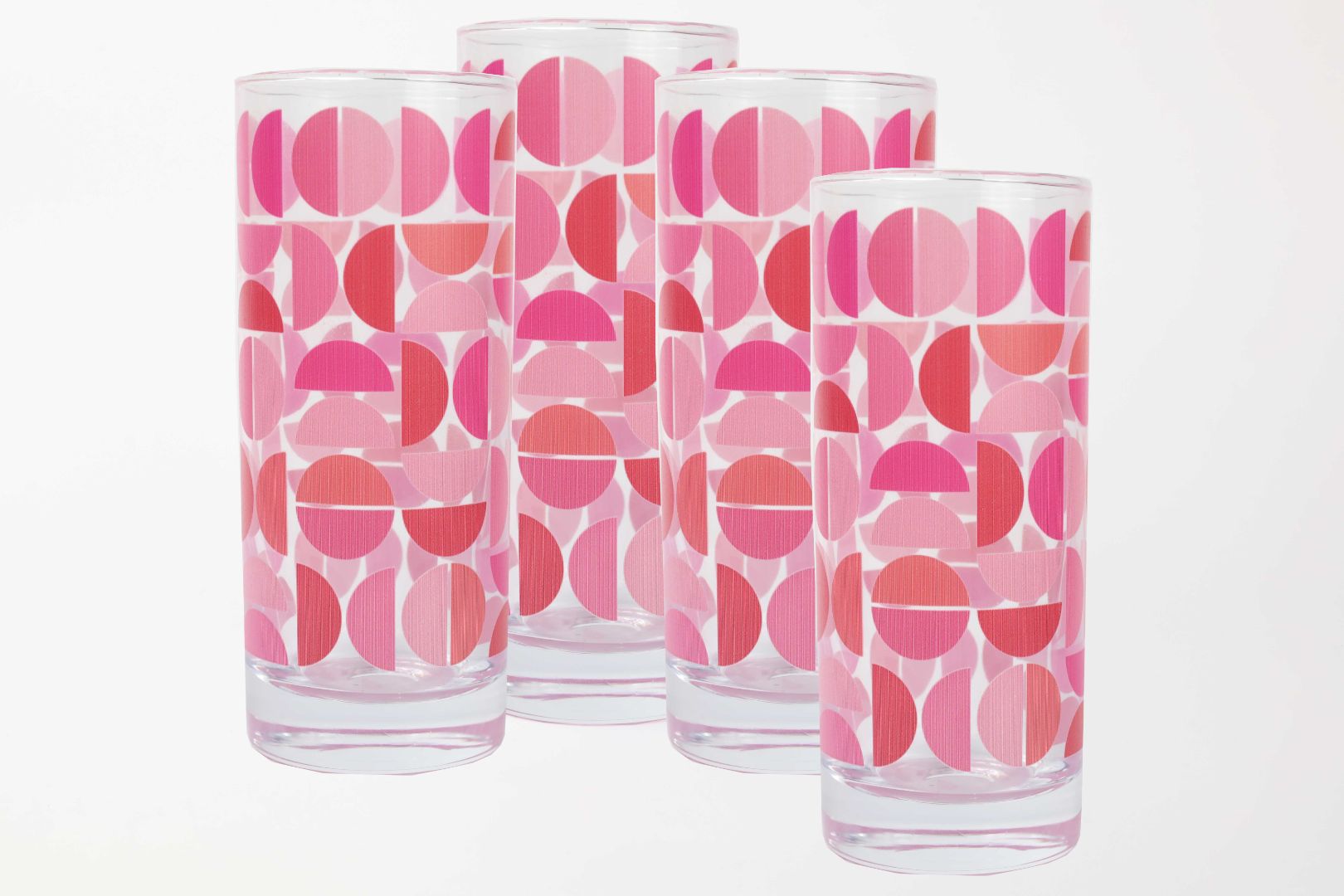 4-Piece Rhubarb 11.5oz Acopa Collins Glass Set