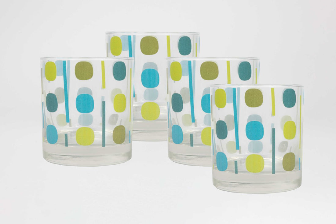 4-Piece Moderne 11oz Libbey 917CD Rocks Glass Set – Mid-Century Modern ...